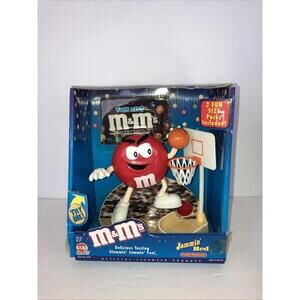 Vintage 1999 M&M's Candy Jammin' Red Basketball Candy Dispenser NEW Original Box
